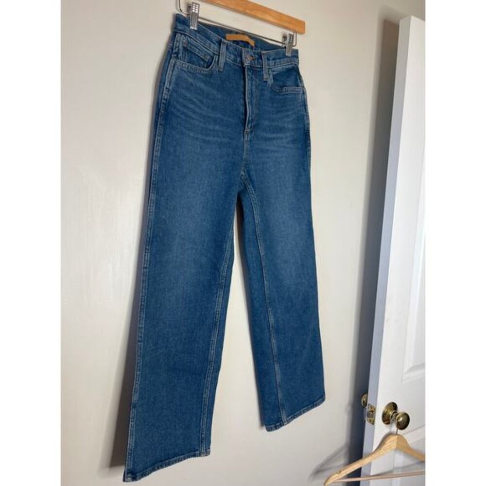 NEW Joe’s Jeans Blake High Rise Wide Leg Cropped Jeans Blue Midwash Size: 25 - Picture 3 of 7